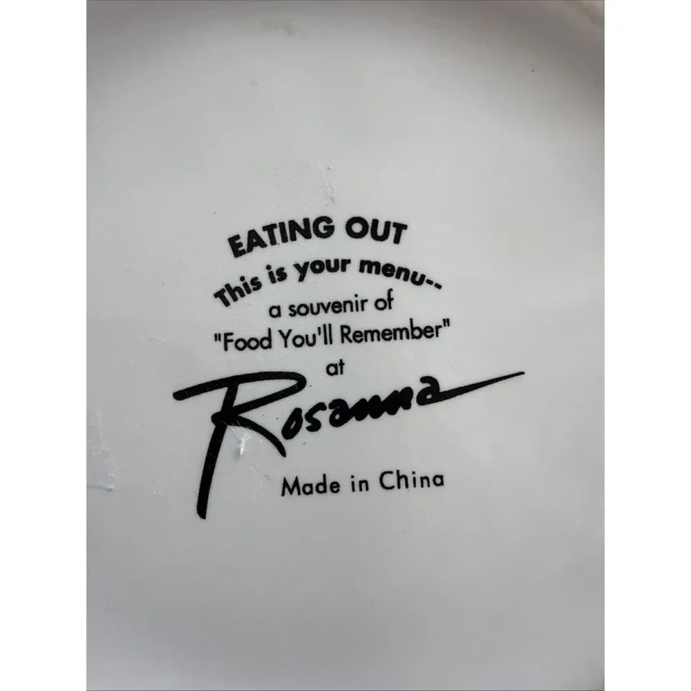 Rosanna Eating Out This Is Your Menu Slanted Beverage 2 Quart / 64 Oz Pitcher